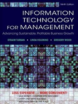 Information Technology for Management 9th Edition, ISBN-13: 978-1118453247