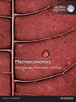 Macroeconomics Global Edition Daron Acemoglu, ISBN-13: 978-1292080635