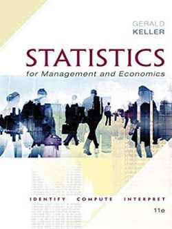 Statistics for Management and Economics 11th Edition, ISBN-13: 978-1337093453