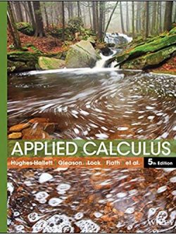 Applied Calculus 5th Edition, ISBN-13: 978-1118174920