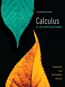 Calculus & Its Applications 14th Edition by Larry Goldstein, ISBN-13: 978-0134437774