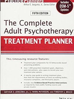 The Complete Adult Psychotherapy Treatment Planner 5th Edition, ISBN-13: 978-1118067864