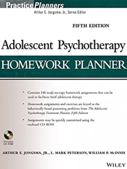 Adolescent Psychotherapy Homework Planner 5th Edition, ISBN-13: 978-1118076736