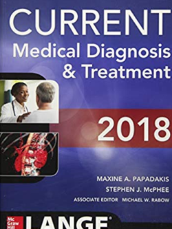 CURRENT Medical Diagnosis and Treatment 2018, ISBN-13: 978-1259861482