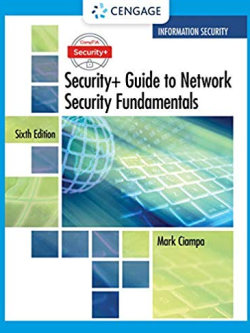 CompTIA Security+ Guide to Network Security Fundamentals 6th Edition, ISBN-13: 978-1337288781