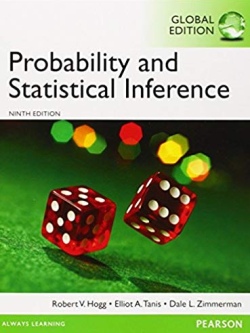 Probability and Statistical Inference 9th Global Edition, ISBN-13: 978-1292062358